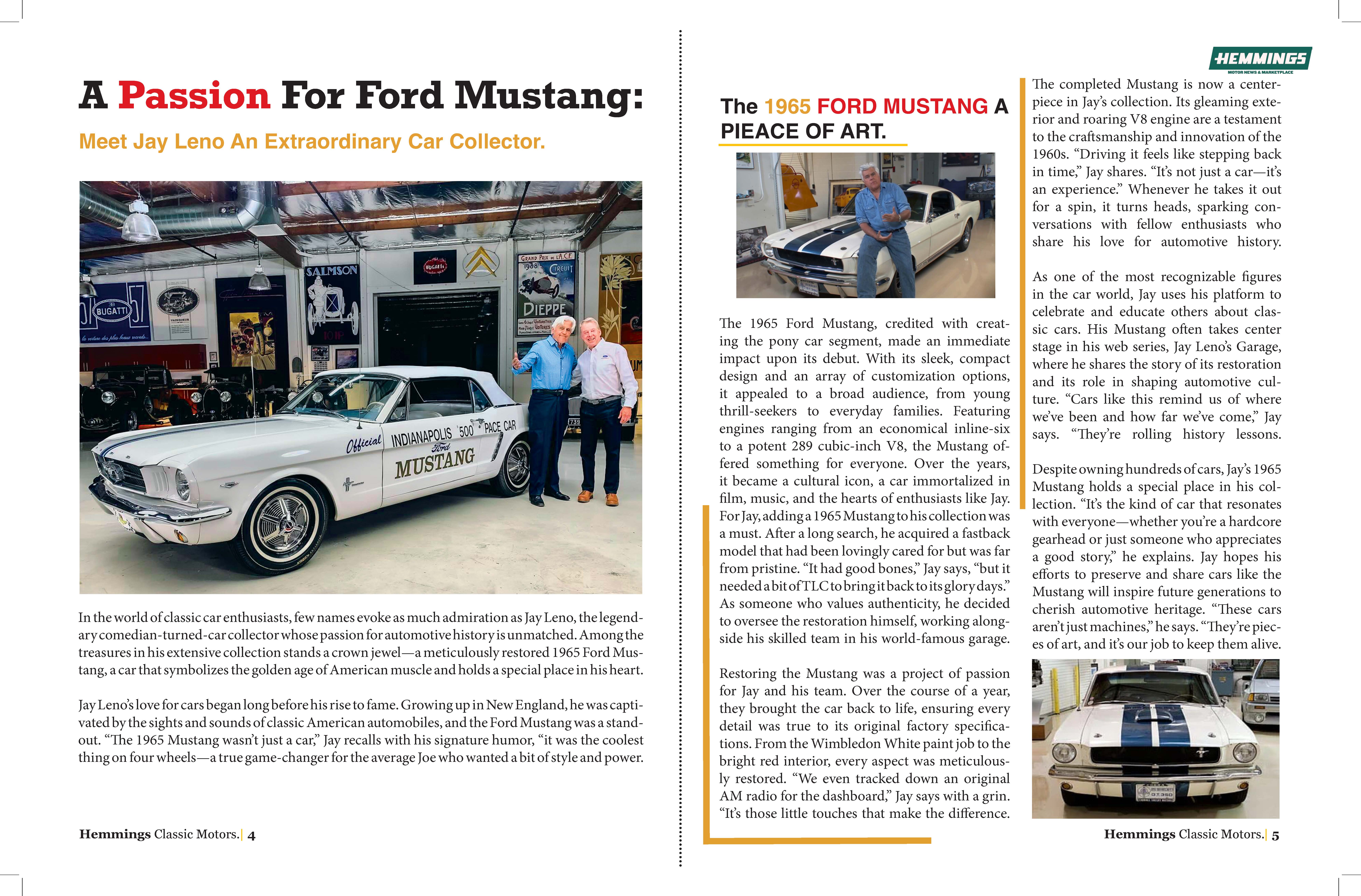 Jay Leno Ford Mustang